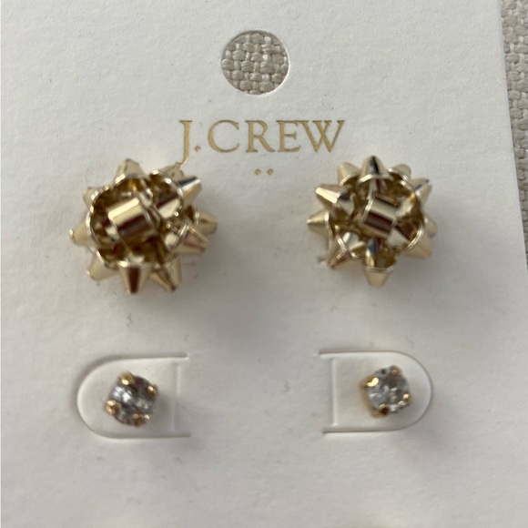J Crew 3 Pairs of Festive Winter Theme Earrings. NWT - Picture 2 of 4